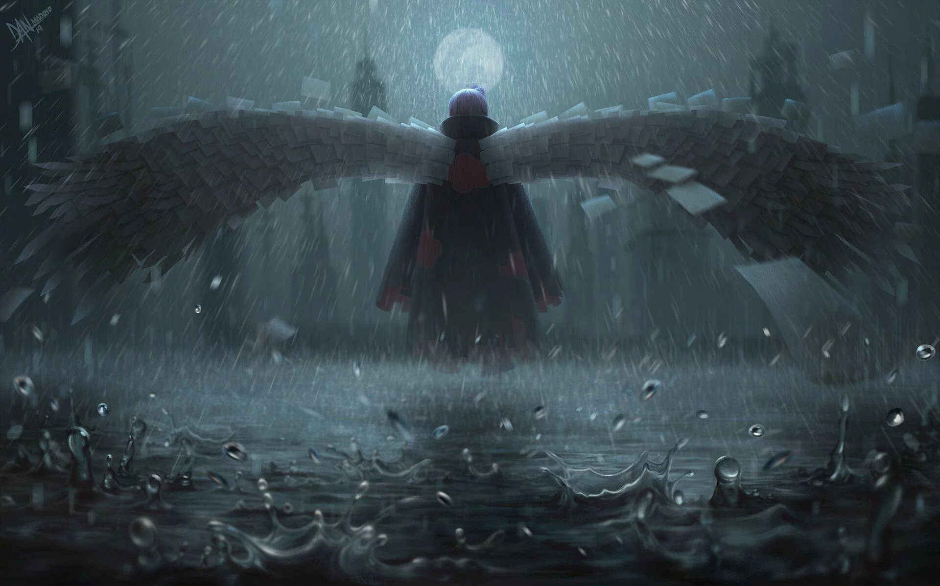 Free Download Naruto Shippuden Rain Wallpaper Page 935084 (1920 x 1197)