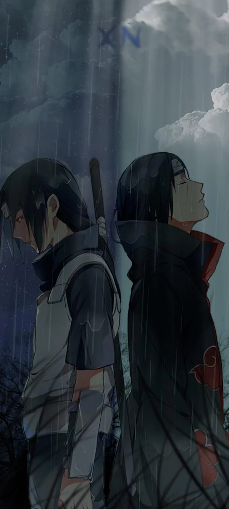 Free Download Naruto Shippuden Rain Wallpaper Page 935094 (800 x 1778)