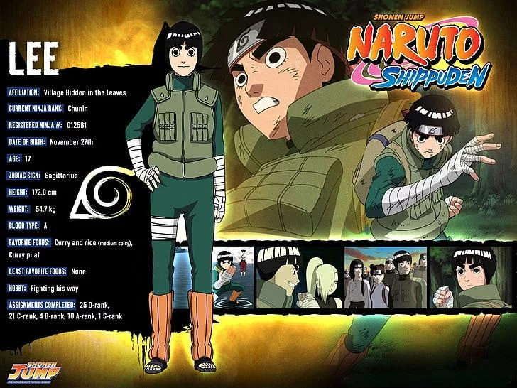 Free Download Naruto Shippuden Rock Lee Wallpapers Page 942764 (728 x 546)