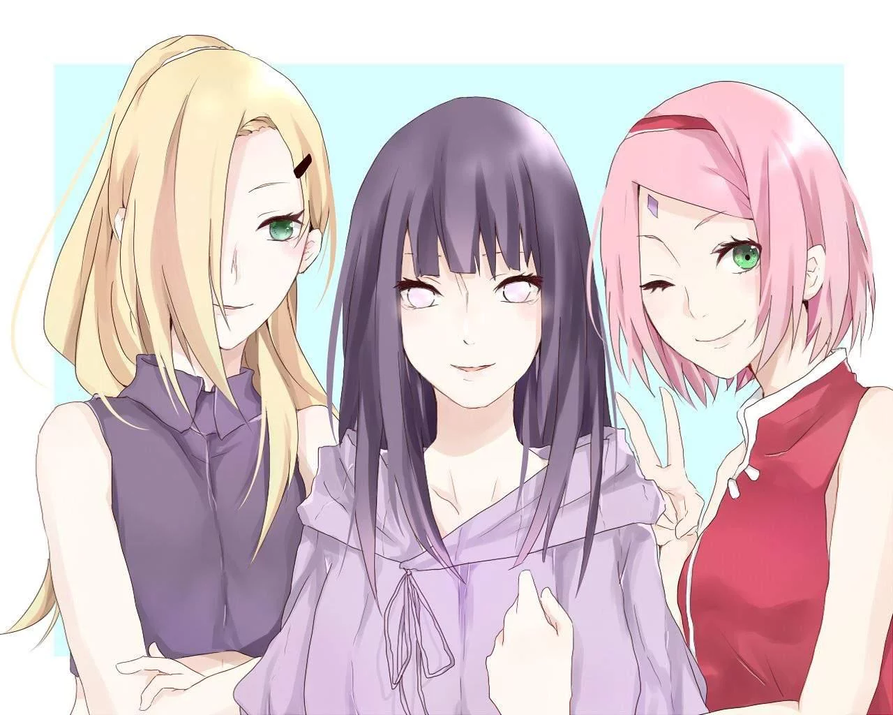 Free Download Naruto Shippuden Sakura And Hinata Wallpaper Page 949605 (1280 x 1024)