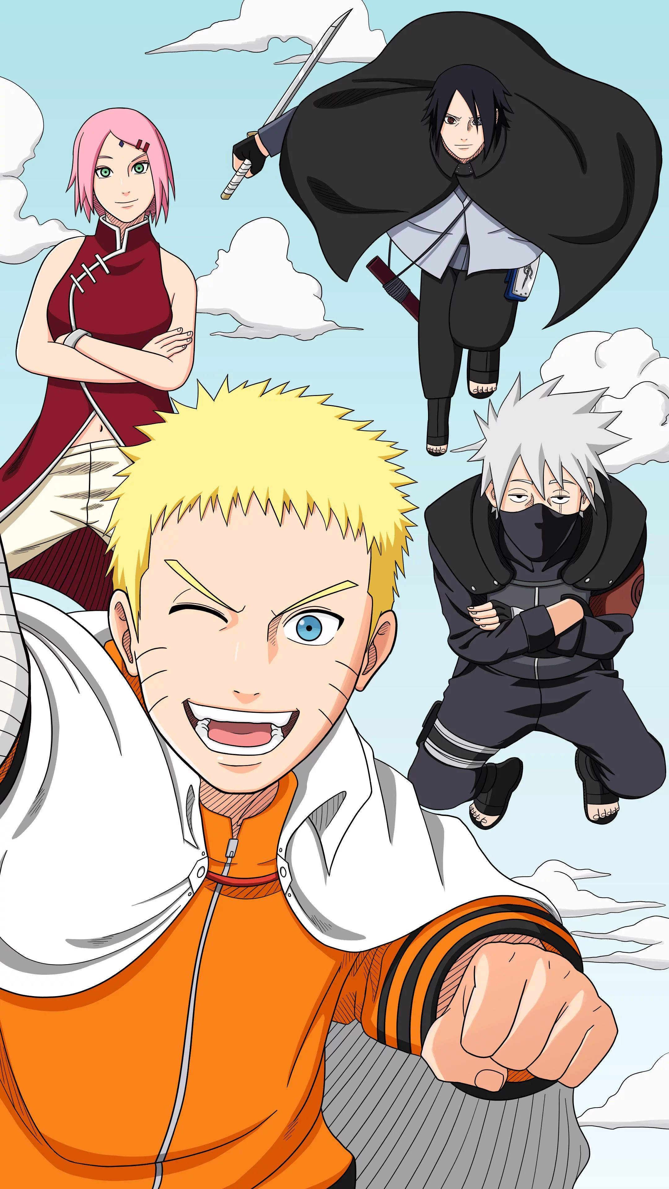 Free Download Naruto Team 7 Vertical Wallpaper Page 9604 (2160 x 3840)
