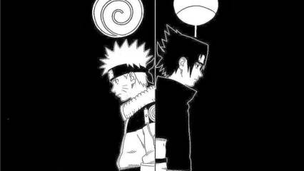 Naruto Sasuke Black Wallpaper