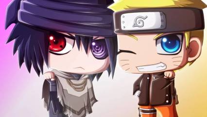 Naruto And Sasuke Chibi Wallpaper