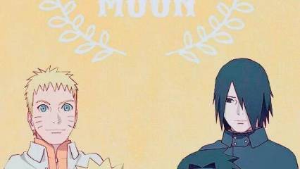 Naruto And Sasuke Sun And Moon Wallpaper