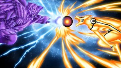 Naruto Kyuubi Mode Vs Sasuke Susanoo Wallpaper
