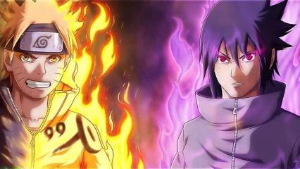 Naruto Sage Mode Vs Sasuke Eternal Sharingan Wallpaper