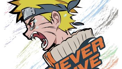 Naruto Sasuke Never Give Up Wallpaper