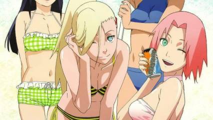 Naruto Shippuden Sakura And Hinata Swimsuit Wallpaper