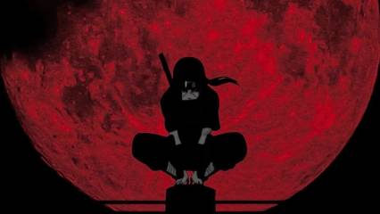 Naruto Uchiha Moon Phone Wallpaper