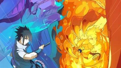 Naruto Vs Sasuke Vertical Wallpaper