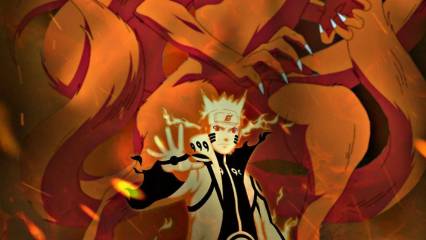 Wallpaper Naruto Bersama Kurama