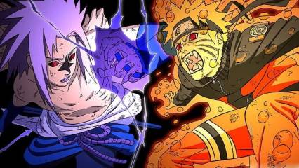 Wallpaper Naruto Kyubi Vs Sasuke